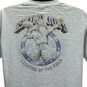 Vintage Distressed Eskimo Joes T Shirt Mens Large Oklahoma Football 90s USA Gray